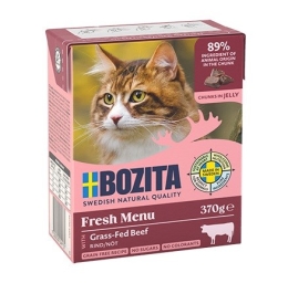 BOZITA Fresh Menu Beef Chunks in jelly - wet cat food - 370g