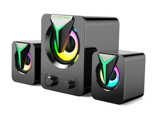 Esperanza EGS107 Speakers 2.1 USB LED 5 W Black
