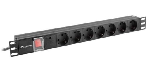 Surge protector Rack PDU 19" 1U 10A 7X SCHUKO 2m black C14