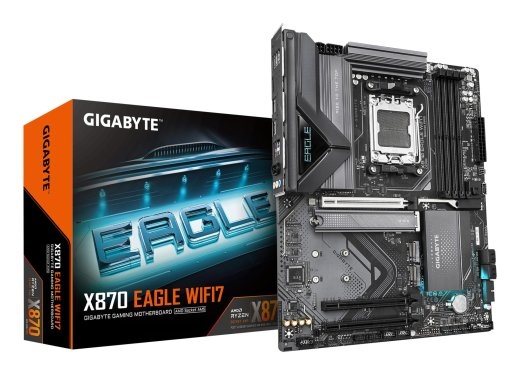 Mainboard GIGABYTE AMD X870 SAM5 ATX Memory DDR5 Memory slots 4 2xPCI-Express 3.0 1x 1xPCI-Express 5.0 16x 3xM.2 1xHDMI 4xUSB 2.0 4xUSB 3.2 2xUSB-C...