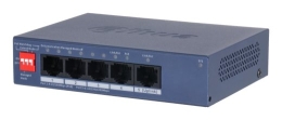 Switch DAHUA DH-CS4005-4ET1GT-36 4xRJ-45 ports RJ-45 Ports Type Fast Ethernet (10/100) 1xGigabit Ethernet (copper) ports quantity 4xPower over Ethe...