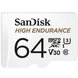 SanDisk High Endurance memory card 64 MicroSDXC UHS-I Class 10