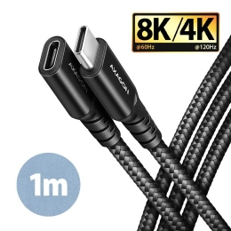 AXAGON Extension USB 20Gbps cable, 1 m BUCM32-CF10AB USB-C to USB-C