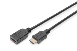 Digitus HDMI High Speed extension cable AK-330201-050-S Type A M/F HDMI Female (type A) HDMI Male (type A)