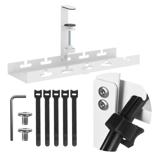 Maclean Under-desk cable organizer, MC-105W