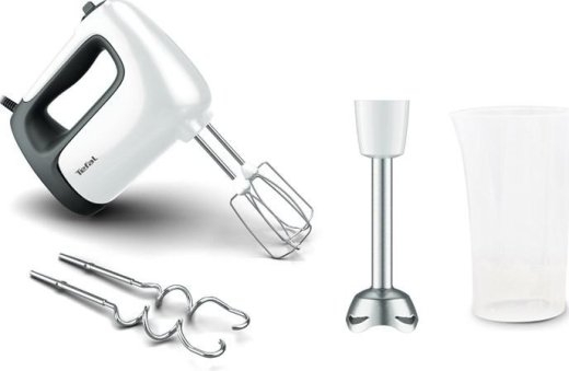 TEFAL Hand Mixer PrepMix+ HT462138 500 W Number of speeds 5 Turbo mode White
