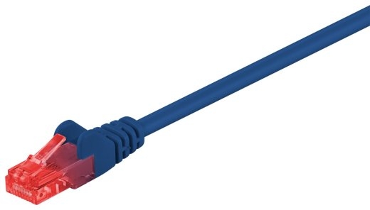 Goobay CAT 6, U/UTP Patch cord Blue