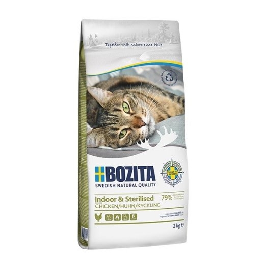 Bozita - Indoor & Sterilised Chicken - dry food for sterilised cats - 2kg