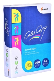 Paper copier office Mondi Color Copy 8687A20 (A4; 200g/m2; 250 sheets; white paper; satin)