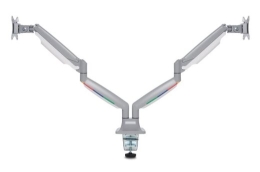 One-Touch Height Adjustable Dual Monitor Arm