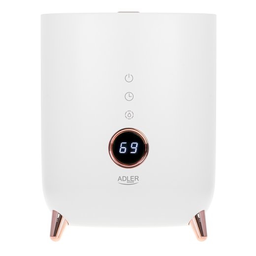 Adler AD 7972 Humidifier 23 W Water tank capacity 4 L Suitable for rooms up to 35 m² Ultrasonic Humidification capacity 150-300 ml/hr White