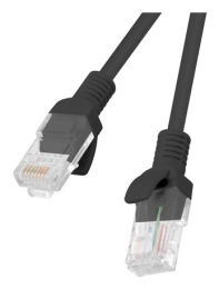 Lanberg PCU6-10CC-0100-BK networking cable Black 1 m Cat6 U/UTP (UTP)
