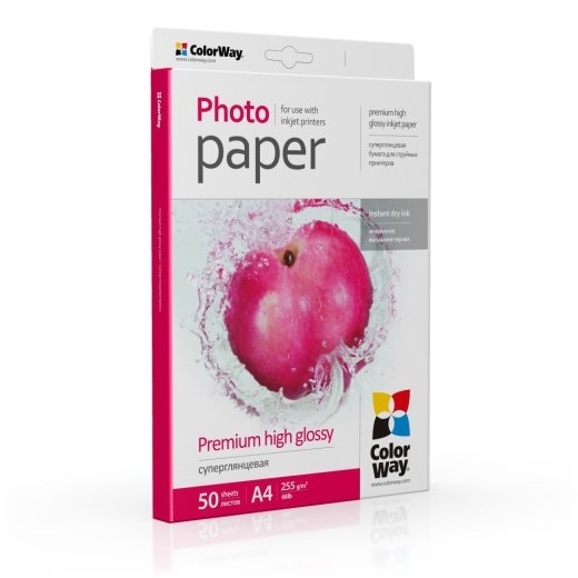 ColorWay Photo Paper, 50 sheets Premium High Glossy 255 g/m² A4