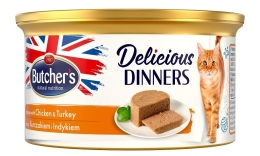 BUTCHER'S Delicious Dinners Chicken with turkey - wet cat food - 85 g