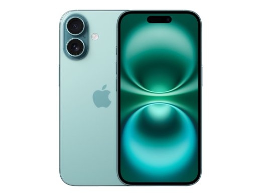 Apple iPhone 16 Teal 6.1 " Super Retina XDR display 2556 x 1179 pixels A18 Internal RAM 8 128 4G Main camera resolution 48+12 MP Secondary camera r...