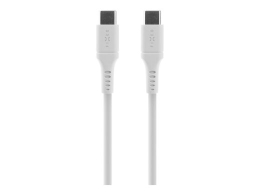 Fixed Liquid Silicone Cable USB-C/USB-C, 2m, 60W FIXDLS-CC2-WH