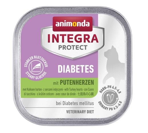 ANIMONDA Integra Protect Diabetes Turkey hearts - wet cat food - 100g