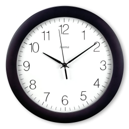 Tenerife DCF radio wall clock 30cm black