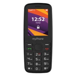myPhone 6410 LTE Black 2.4 " TFT 64 MB 128 MB Nano SIM USB version Type-C Built-in camera Main camera resolution 0.3 MP 1400 mAh