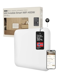 Mill Invisible Smart WiFi Heater PA400WIFI4 Panel Heater 400 W Suitable for rooms up to 4-6 m² White IPX4