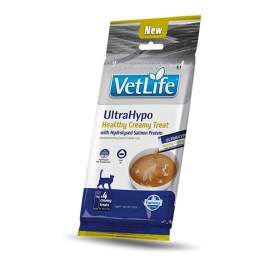 FARMINA Vet Life Cat Ultrahypo Creamy treat with Salmon box mono – cat treat – 4x15g
