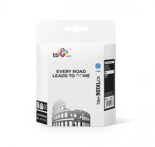 Ink for HP OJ Pro 8100 Cyan remanufactured TBH-951XLCR