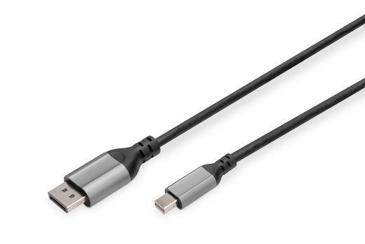 Digitus 8K DisplayPort Adapter Cable, Mini DP to DP, 2 m DB-340106-020-S DisplayPort to DisplayPort