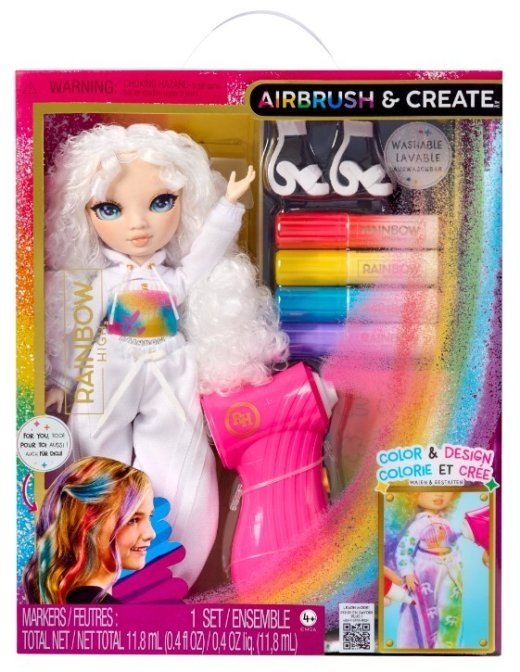 Doll Rainbow High Air Brush, Green Eyes