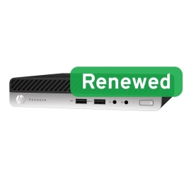 HP Renewed Grade A ProDesk 400 G4 Intel Core i3 i3-8100T 8 SSD Intel UHD Graphics 630 Windows 11 Pro